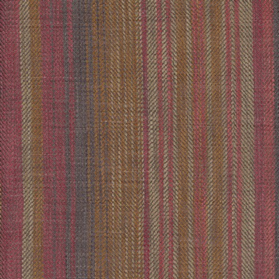 Heritage Fabrics Sonoma Stripe Currant Multi Polyester Striped fabric by the yard.
