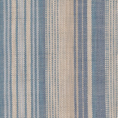 Heritage Fabrics Sonoma Stripe Denim Blue Polyester Striped fabric by the yard.