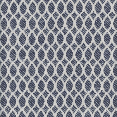 Roth and Tompkins Textiles Summit Navy new roth 2024 Blue P  Blend Diamond Ogee  Lattice and Fretwork  Fabric fabric by the yard.