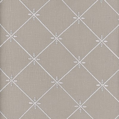 Roth and Tompkins Textiles Veranda Grey Grey Cotton  Blend Diamonds and Dot Perfect Diamond fabric by the yard.