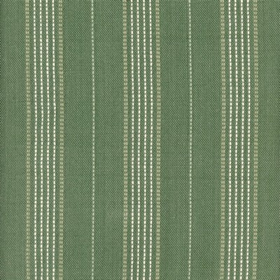 Heritage Fabrics Warren Thyme Green Cotton Striped fabric by the yard.