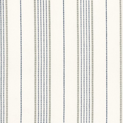 Roth and Tompkins Textiles Warren White Navy new roth 2024 Blue Cotton Cotton Striped  Fabric fabric by the yard.
