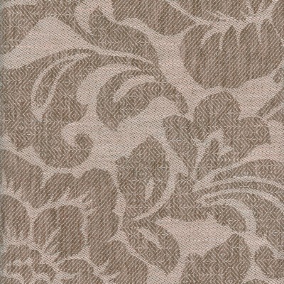 Roth and Tompkins Textiles Yardley Toffee Brown NA Polyester  Blend Classic Damask Floral Medallion fabric by the yard.
