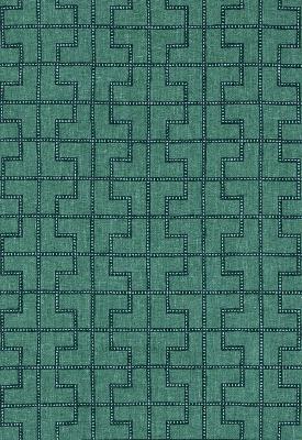 Schumacher Fabric BLEECKER PEACOCK