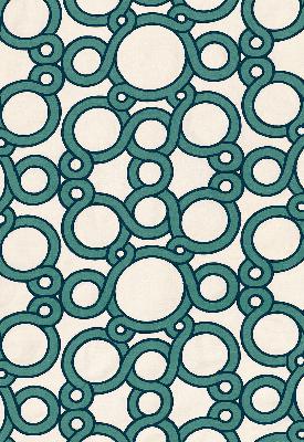 Schumacher Fabric CONUNDRUM PEACOCK