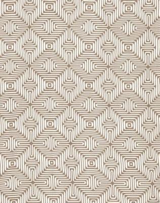 Schumacher Fabric Amazing Maze Sand