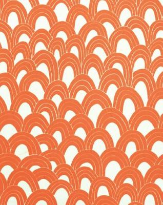 Schumacher Fabric Arches Print Orange