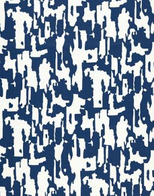 Schumacher Fabric Beauty Bark Print Ocean