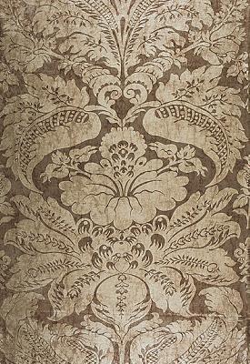 Schumacher Fabric Cordwain Damask  Mica