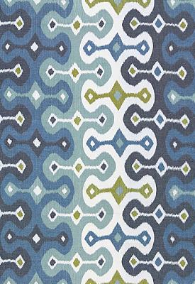 Schumacher Fabric Darya Ikat Sky