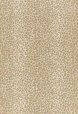 Schumacher Fabric Leopard Linen Print Sesame