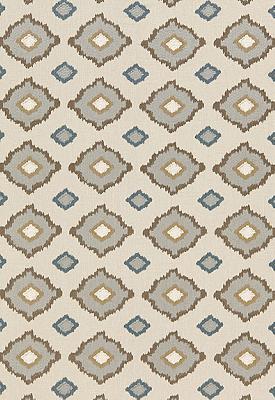 Schumacher Fabric Sikar Embroidery Flax