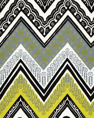 Schumacher Fabric Tangier Frame Print Driftwood