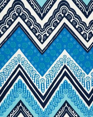 Schumacher Fabric Tangier Frame Print Ocean