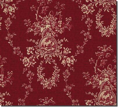 Waverly Country House Toile  Red