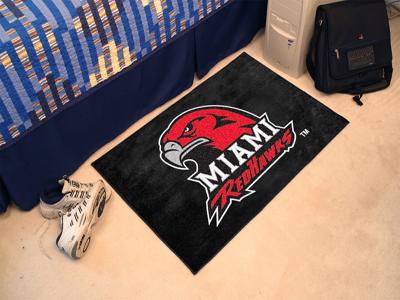 Fan Mats  LLC Miami (OH) Redhawks Starter Mat Black