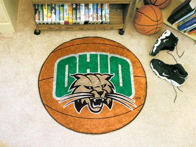 Fan Mats  LLC Ohio University Bobcats Basketball Rug 