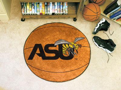 Fan Mats  LLC Alabama State Hornets Basketball Mat Orange