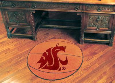 Fan Mats  LLC Washington State Cougars Basketball Rug 