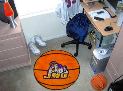 Fan Mats  LLC James Madison Dukes Basketball Mat Orange