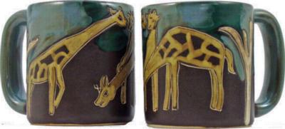 Mara 16 oz. Round Mug - Giraffes 