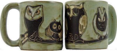 Mara 16 oz. Round Mug - Owls 
