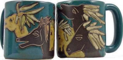 Mara 16 oz. Round Mug - Horses 