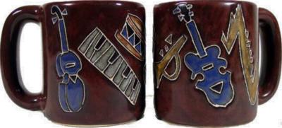 Mara 16 oz. Round Mug - Musical Instruments 