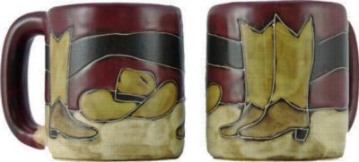 Mara 16 oz. Round Mug - Boots/Hat 