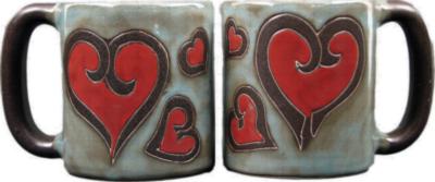 Mara 16 oz. Round Mug - Hearts 