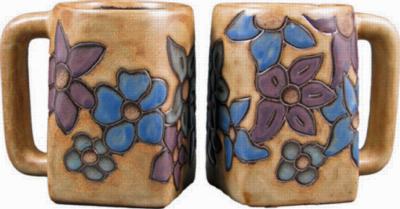 Mara 12 oz. Square Mug - Flowers 