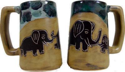 Mara 16oz Stein - Elephants 