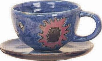 Mara 22 oz. Celestial Blue Latte Mug 