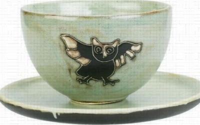 Mara 22 oz. Owls Latte Mug 