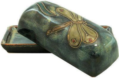 Mara Dragonfly Butter Dish with Lid 