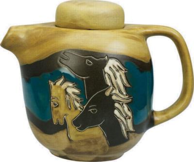 Mara 44oz Tea Pot - Horses 