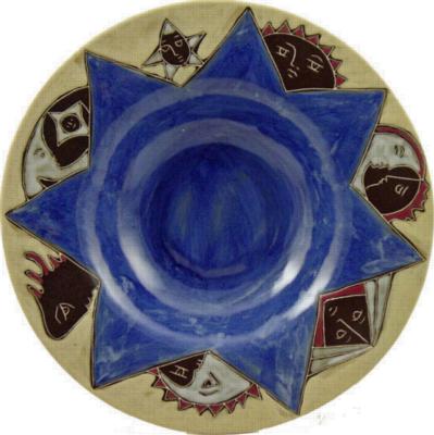 Mara 12in Pasta Plate - Celestial Blue 