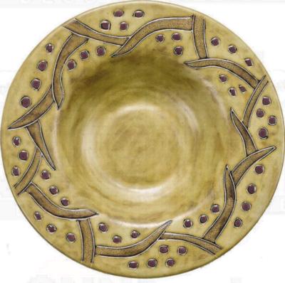 Mara 12in Pasta Plate - Grape Vines 