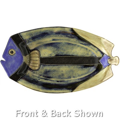 Mara Large Fish Platter Tan