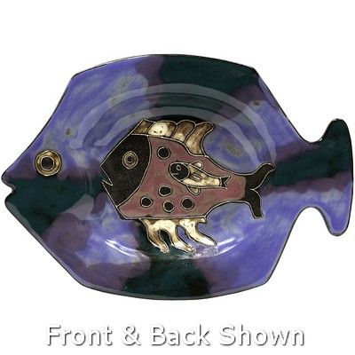 Mara Medium Fish Platter Blue Green