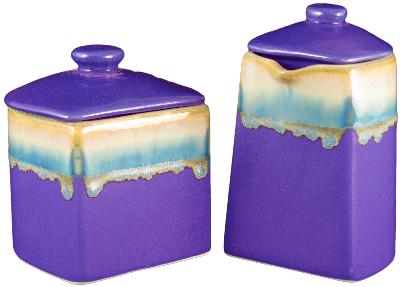 Mara Purple Creamer and Sugar 