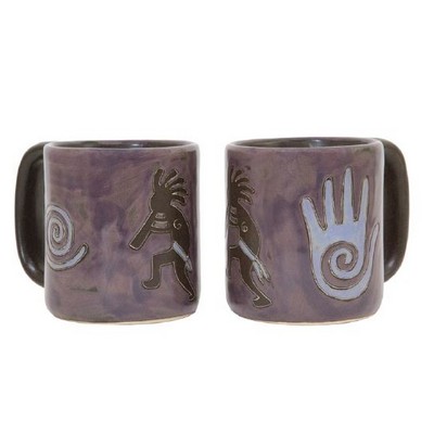 Mara Kokopelli Plum Stoneware Mug 