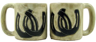 Mara 16 oz. Round Mug - Horseshoes 