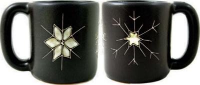 Mara 16 oz. Round Mug - Snow Flakes 