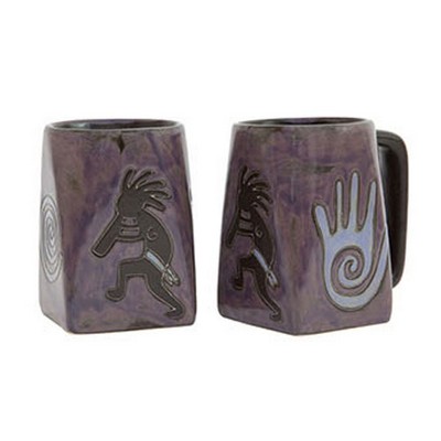 Mara Kokopelli Plum Square Mug 