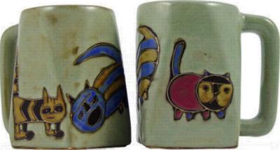 Mara 12 oz. Square Mug - Cats 