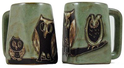 Mara 12 oz. Square Mug - Owls 