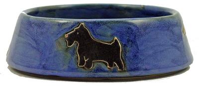 Mara SMALL Dog Dish - Blue 