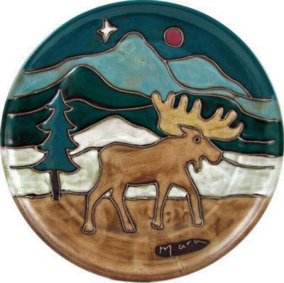Mara 12in Dinner Plate - Moose 