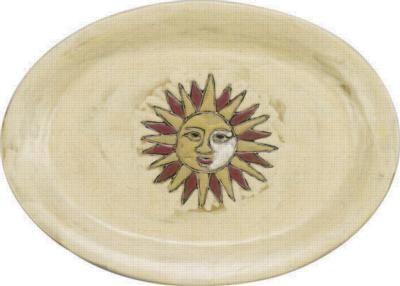 Mara 13in Oval Serving Platter - Suns 